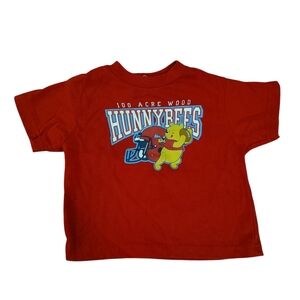 Disney Red Winnie the Pooh Kids T-Shirt